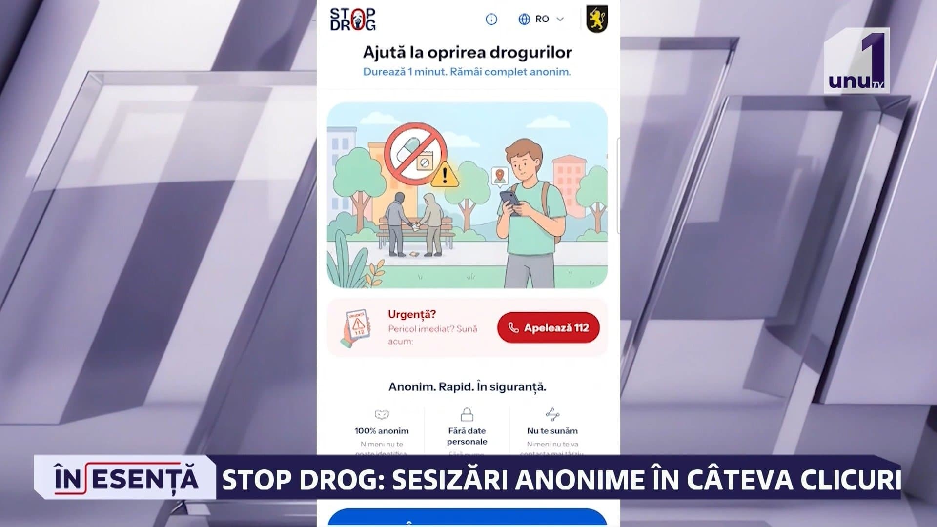 DENUNȚAREA CONSUMULUI DE DROGURI