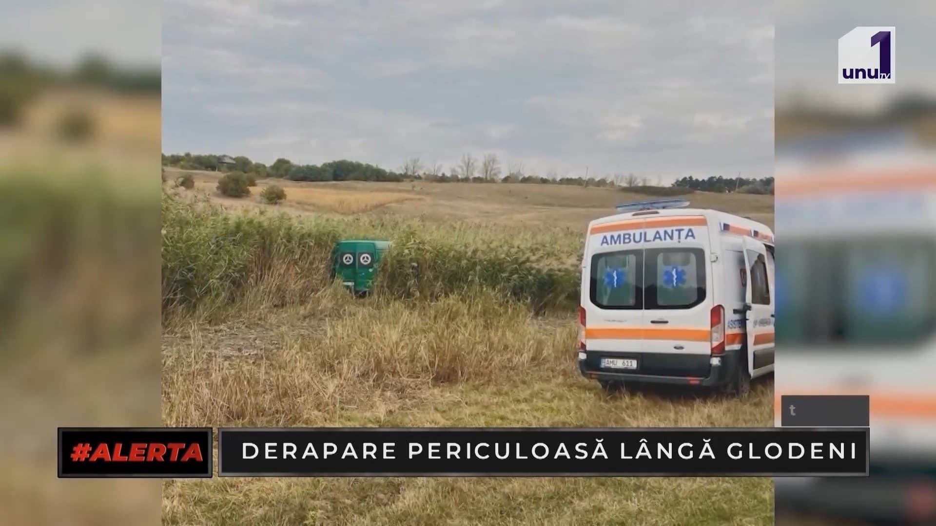 ALERTA: Un microbuz a derapat de pe șosea și a ajuns într-un stufăriș de lângă satul Stîrcea, raionul Glodeni /11.09.2026