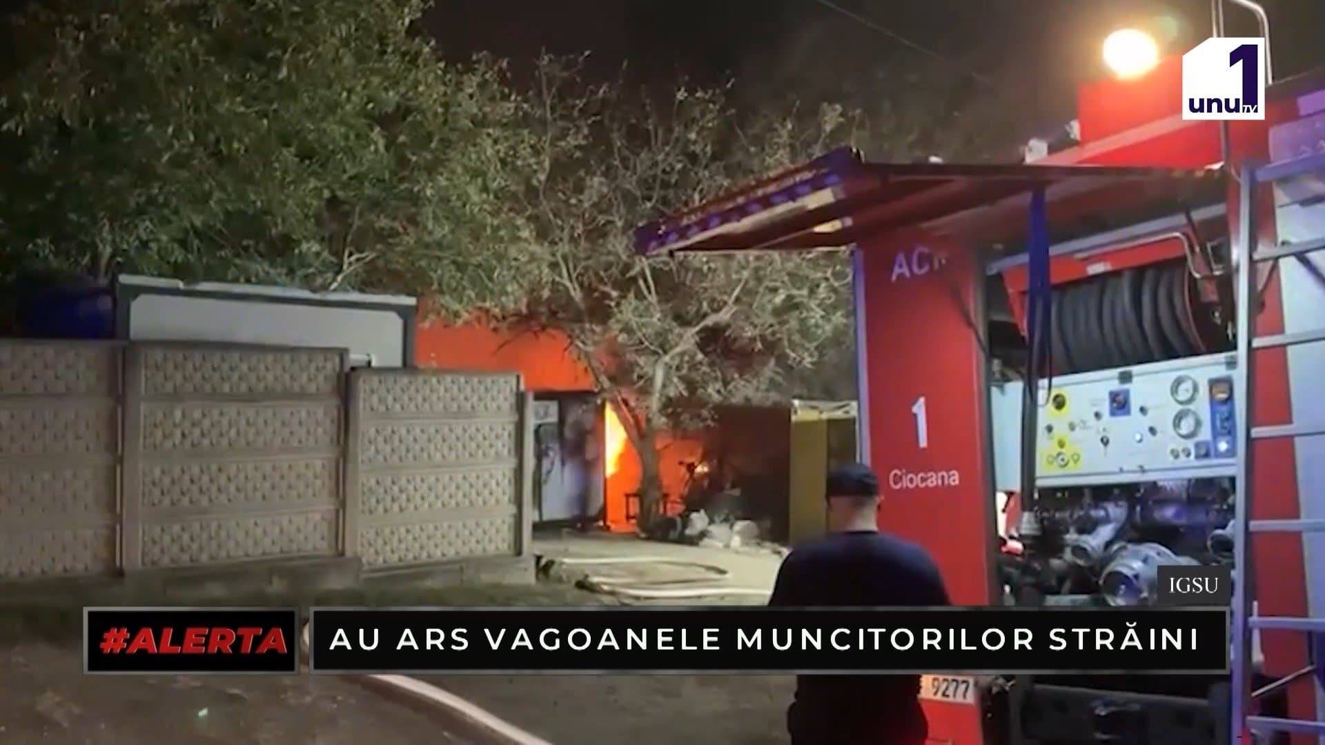 ALERTA: Incendiu puternic pe teritoriul unei întreprinderi unde erau cazați treisprezece muncitori străini /08.10.2026