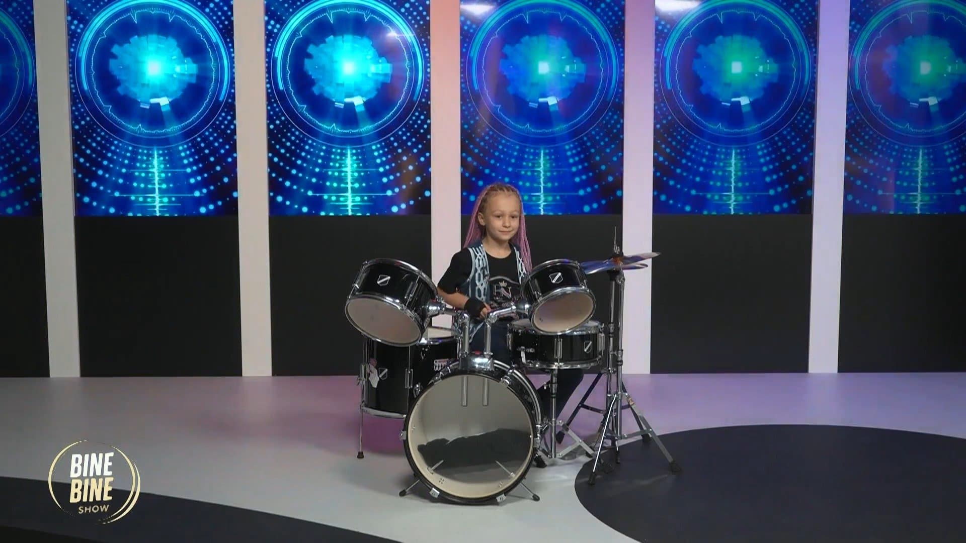 BINEBINE SHOW: Natalia Bădărău are doar 6 ani, dar a intrat deja în Cartea Recordurilor drept cea mai tânără toboșară /13.10.2026